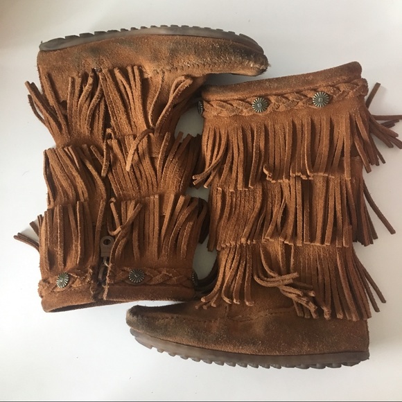 Minnetonka Other - Brown leather Minnetonka children’s boots